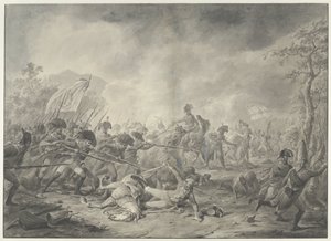 Gefangennahme des russischen Generals Hermann während der Schlacht bei Bergen, 1799