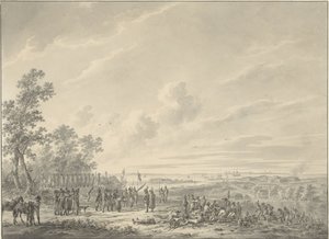 Die Schelde verstärkt durch die französischen Truppen