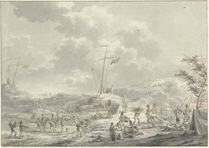 Lager des russischen Heeres in Callantsoog im Jahr 1799
