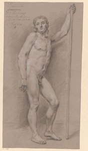 Stehender männlicher Akt, von vorne gesehen (2. Preis 1776) von Dirk Versteegh