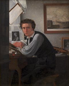 Porträt des Kupferstechers Carl Edvard Sonne von Ditlev Blunck
