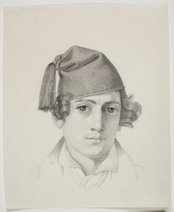 Porträt eines jungen Mannes mit Quastenmütze von Ditlev Blunck