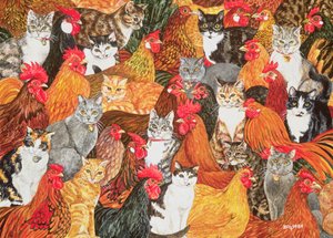 Hühner-Katzen von Ditz