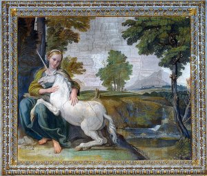 Jungfrau mit einem Einhorn, 1604-05