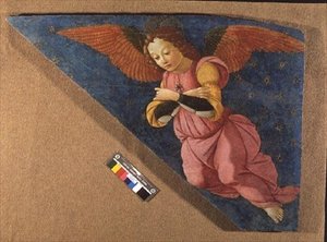 Engel (Detail) von Domenico (workshop) Ghirlandaio