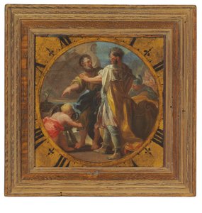 Archimedes demonstriert seine Erfindung König Hieron von Syrakus