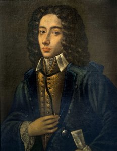 Porträt von Giovanni Battista Pergolesi. Öl auf Holz von Domenico Antonio Vaccaro. Konservatorium von Neapel