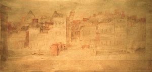 D.Beccafumi, Theaterprospekt mit Pisa von Domenico Beccafumi