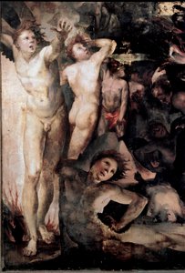 Der Erzengel Michael vertreibt die rebellischen Engel (Detail)