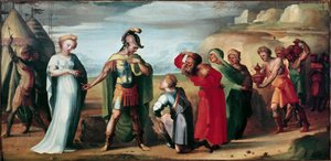 Die Mäßigung des Scipio Africanus von Domenico Beccafumi