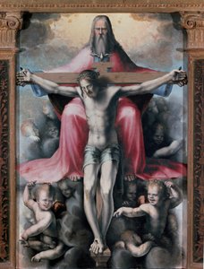Triptychon der Dreifaltigkeit (Detail) von Domenico Beccafumi