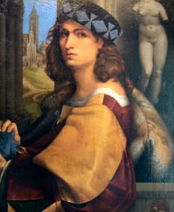 Porträt eines Mannes, Selbstporträt, 1512 von Domenico Capriolo