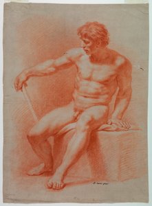 Zeichnung, Akt, ca. 1740