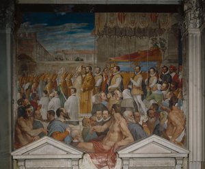Prozession des Leichnams von Sankt Antoninus von Domenico Cresti