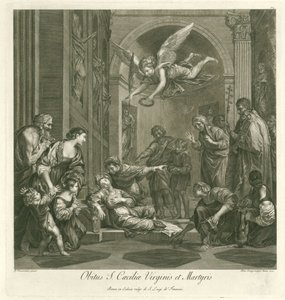 Tod der heiligen Cecilia von Domenico Cunego