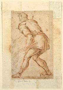 Figurenstudie eines Mannes von Domenico Gargiulo, called Micco Spadaro