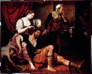 Samson und Delila von Domenico Il Sarzana Fiasella