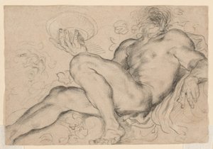Studie für Bacchus oder Silenus von Domenico Maria Canuti