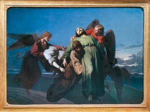 Christliche Märtyrer von Engeln in den Himmel getragen