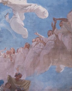 Die Himmelfahrt, Fresko von Domenico Morelli, Decke der Königlichen Kapelle von Assunta, Königspalast von Neapel