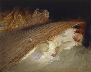 Die Versuchung des heiligen Antonius, Detail von Domenico Morelli