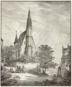Kidericher Kirche im Rheingau von Domenico Quaglio