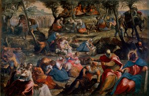 Die Sammlung von Manna (Juden in der Wüste)