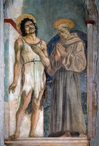 Johannes der Täufer und Franz von Assisi von Domenico Veneziano