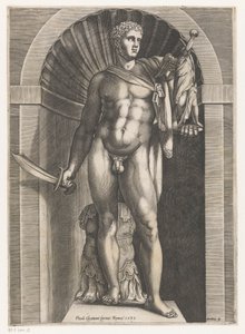 Skulptur eines Kriegers von Domenico Vito