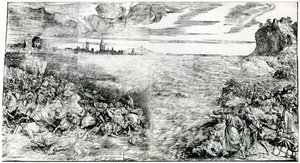 Zerstörung des Heeres des Pharao im Roten Meer von Domenico dalle Greche