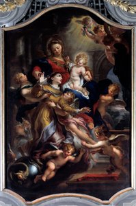 Ekstase der heiligen Katharina von Genua von Domenico the Elder Piola