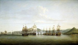 Amerikanische Revolution (oder Amerikanischer Unabhängigkeitskrieg) 1775-1783: Major Samuel Barringtons Manöver auf der Insel Saint Lucia, französischer Besitz in den Westindischen Inseln, am 15. Dezember