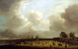 Die Ankunft von Prinzessin Charlotte in Harwich, September 1761 von Dominic Serres