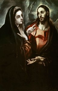 Christus verabschiedet sich von seiner Mutter von Dominico El Greco