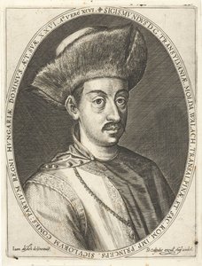 Sigismund Bathory 1572-1613, Fürst von Siebenbürgen. Aus Atrium heroicum, Augsburg 1600-1602