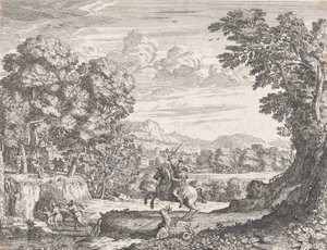 Bellerophon besiegt die Chimäre, 1668 von Dominique Barriere