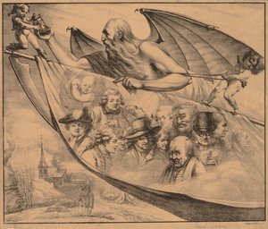 Allegorie: Porträts des Künstlers in verschiedenen Altersstufen von Dominique Vivant Denon