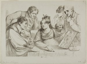 Lithographiestunde von Dominique Vivant Denon