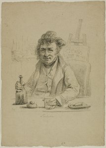 Porträt von Lantara in der Rolle von Joly, aus Le Peintre au Cabaret von Dominique Vivant Denon