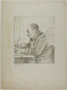 Porträt von Volney, der seinen Stift eintaucht