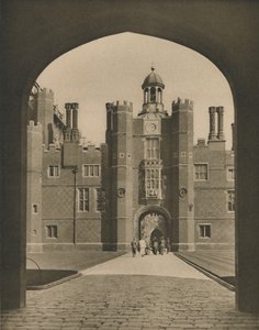 Base Court, der erste Innenhof von Wolseys Palast, um 1935