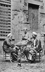 Männer entspannen sich, Kairo, Ägypten, um 1922