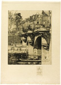 Le Pont Neuf, Paris (mit Remarque)