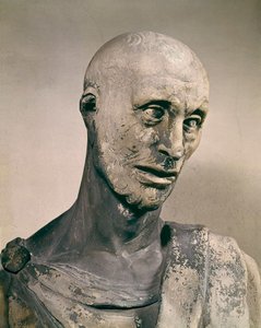 Der Prophet Habakuk (Habaquq, Habakuk, Abakouk, Havakuk) Skulptur in Marmor von Donato de Betto Bardi genannt Donatello (1386-1466) 1427-1436 Florenz, Museo dell