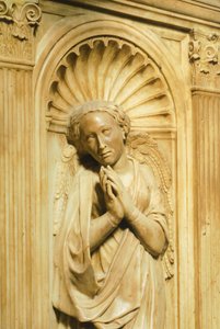 Eine der drei theologischen Tugenden (Detail) von Donatello