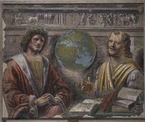 Heraklit und Demokrit, 1486