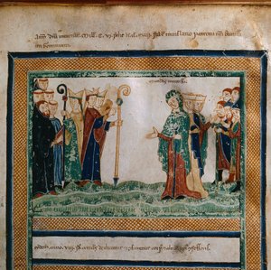 Mathilde von Toskana aus: Vita Mathildis di Donizone di Canossa, zwischen 1111 und 1115 von Donizone di Canossa