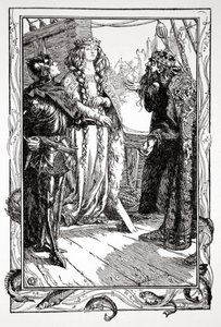 König Anguish gibt Isolt an Sir Tristram