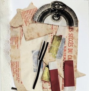 Abstrakte Augencollage
