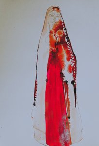 Leuchtend rote Madonna von Doris Schmitz